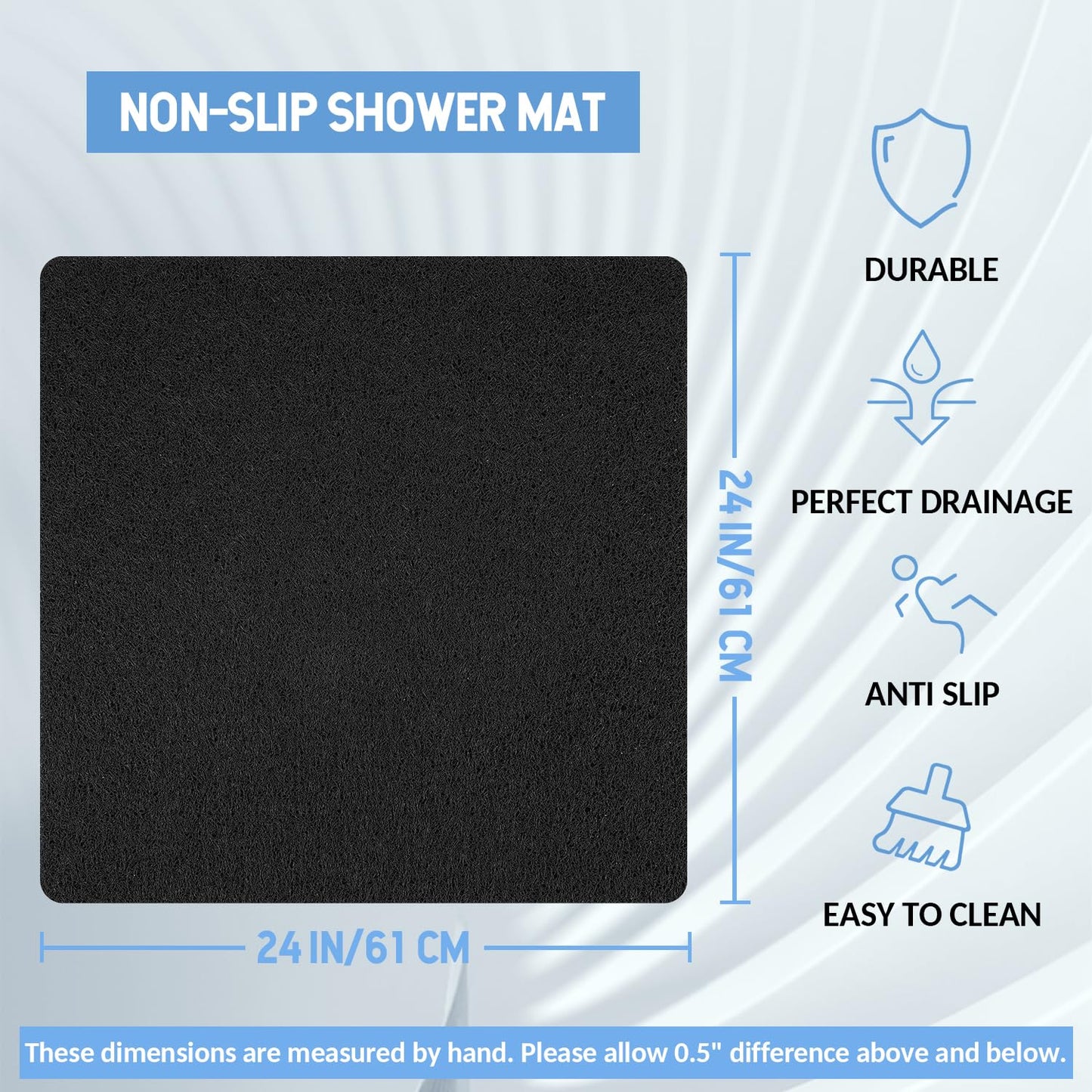 Hargiis Non Slip Bathtub Mat