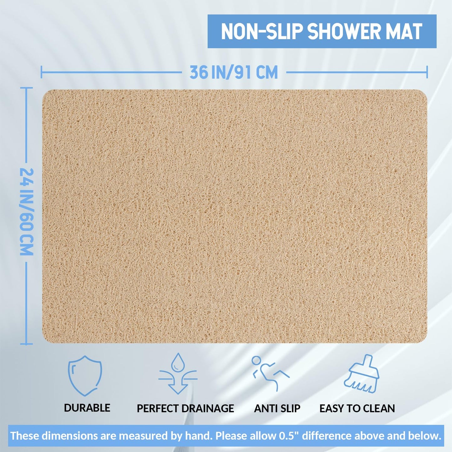 Hargiis Non Slip Bathtub Mat