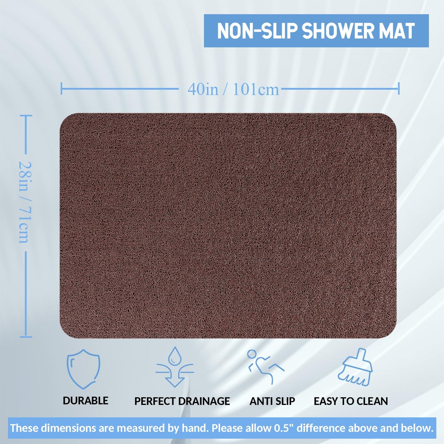 Hargiis Non Slip Bathtub Mat