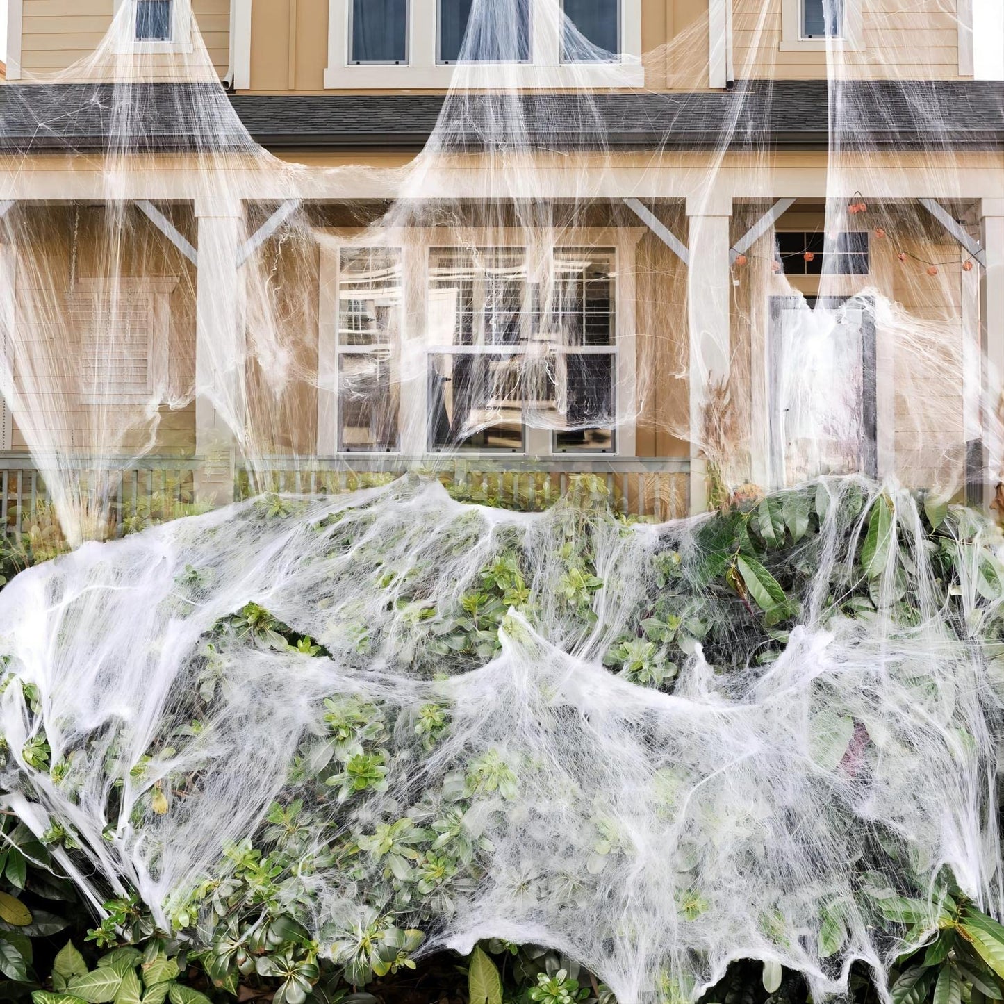 1400 Sqft Halloween Spider Web with 150 Fake Spiders