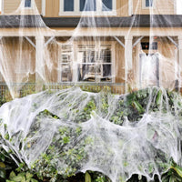 1400 Sqft Halloween Spider Web with 150 Fake Spiders