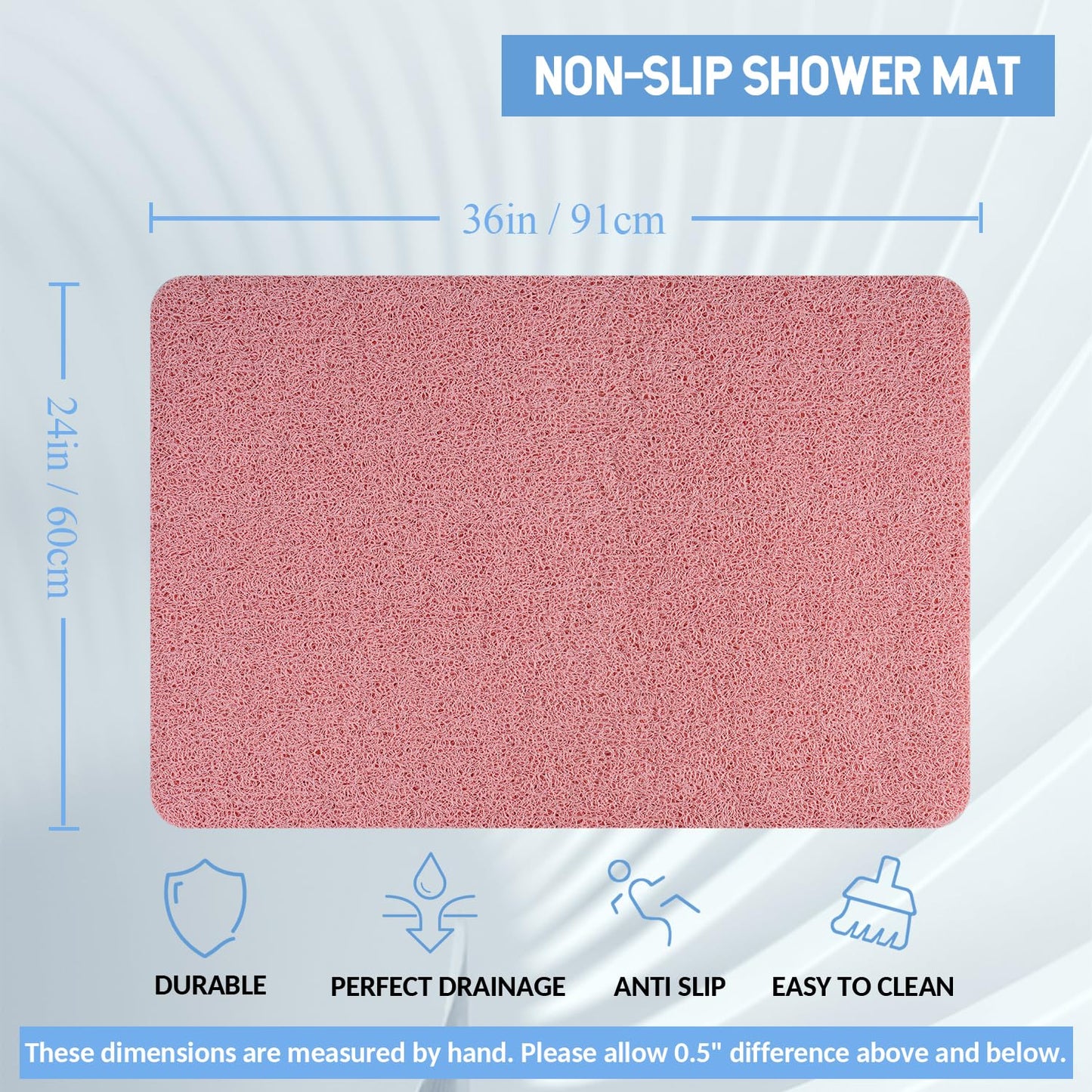 Hargiis Non Slip Bathtub Mat