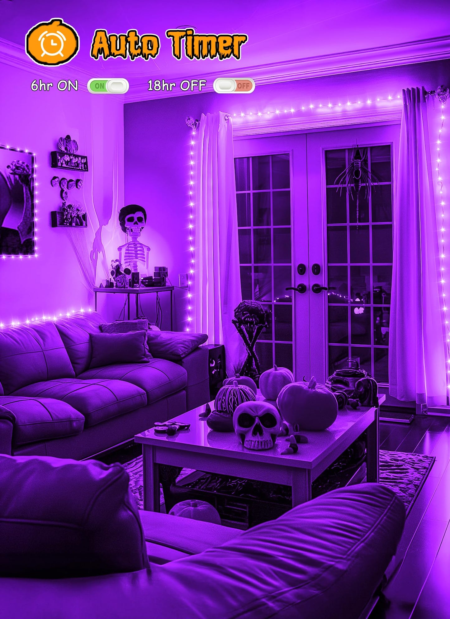 Brightown Battery Operated Halloween Lights Outdoor
