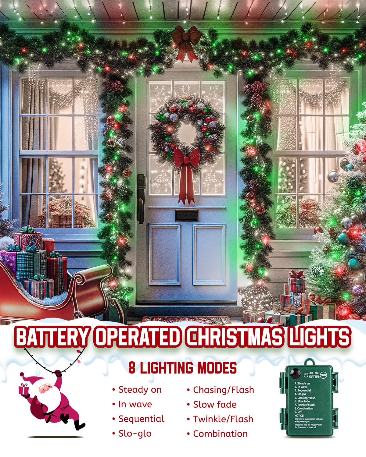 Brightown Battery Operated Halloween Lights Outdoor