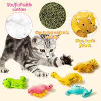 MALLMALL6 Halloween Catnip Toys – 5pcs Pumpkin Teething Set for Kittens & Cats