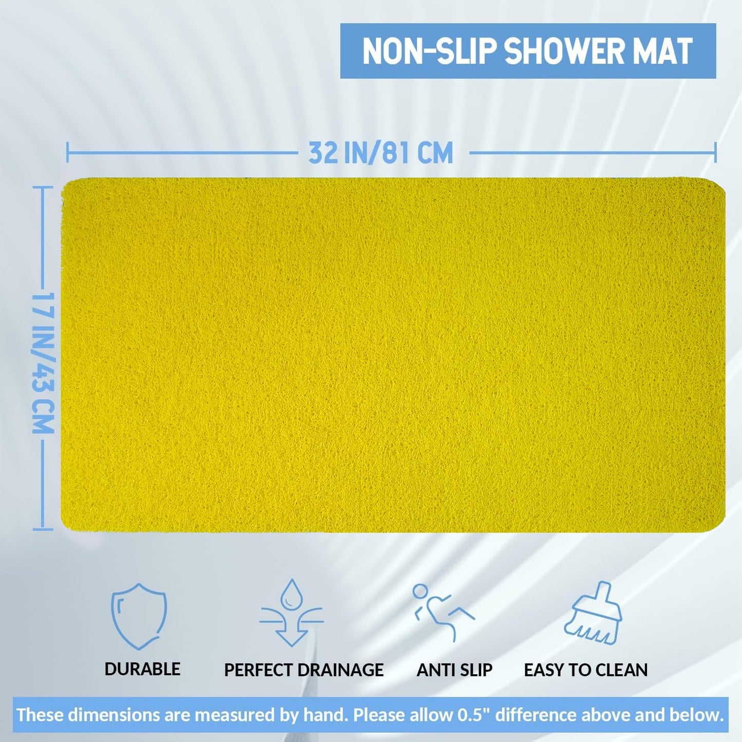 Hargiis Non Slip Bathtub Mat
