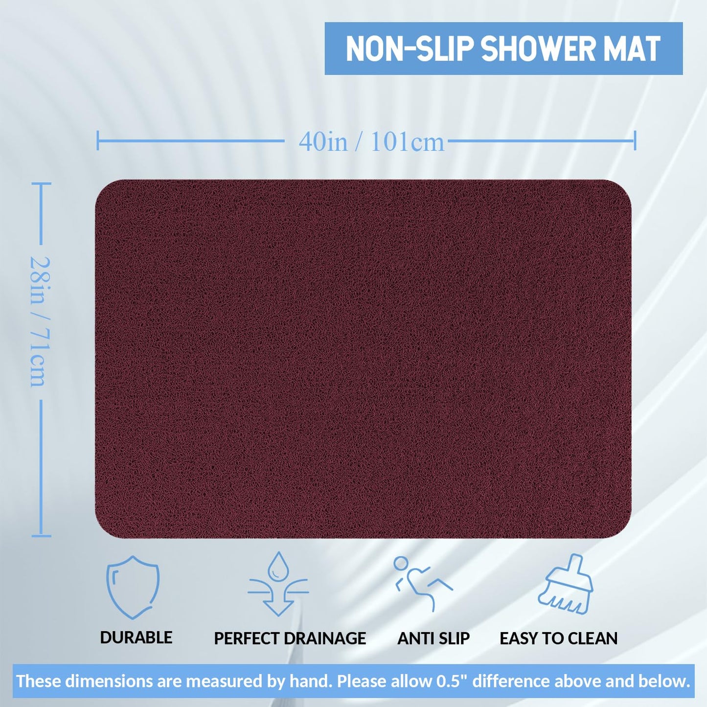 Hargiis Non Slip Bathtub Mat