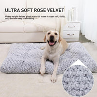 KSIIA Washable  Plush Dog Crate Beds