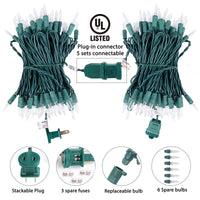 Minetom 25FT Halloween Purple String Lights