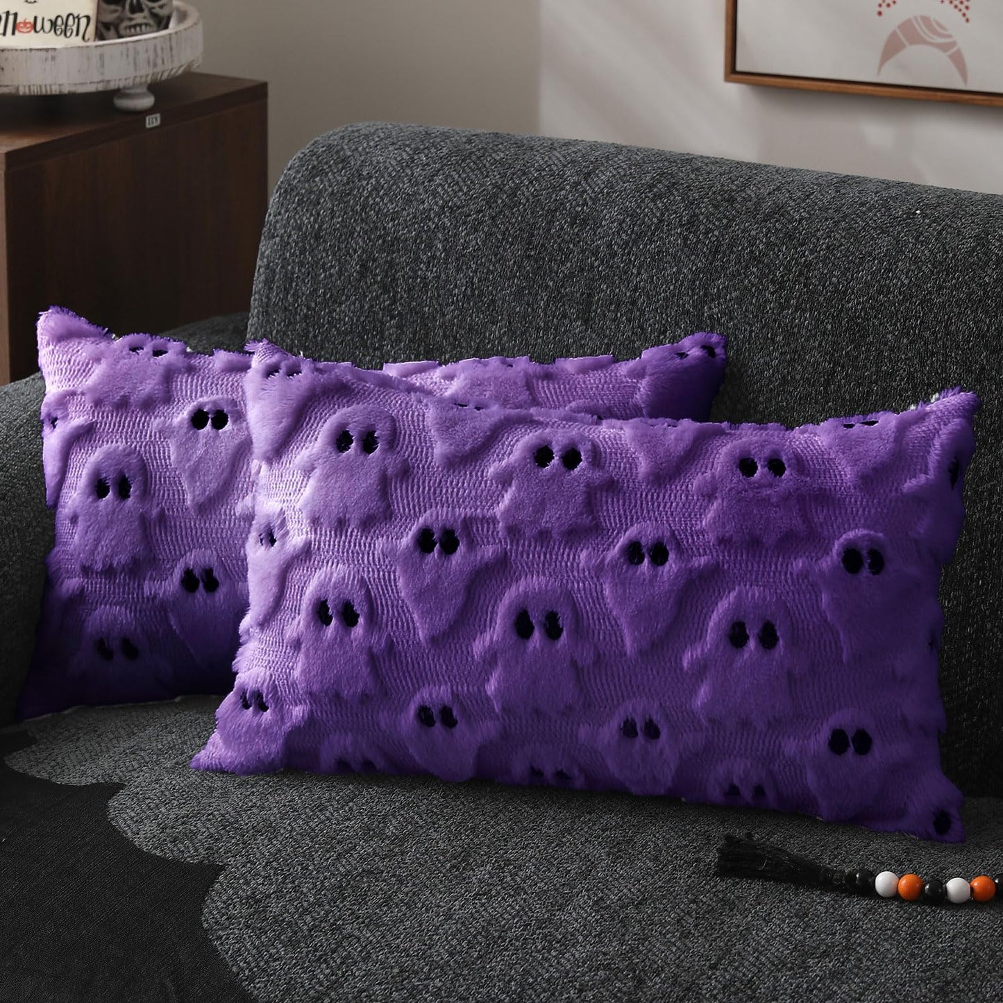 DFXSZ Halloween Ghost Pillow Covers – Set of 2