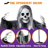 JOYIN 3-Pack Hanging Skeleton Ghosts