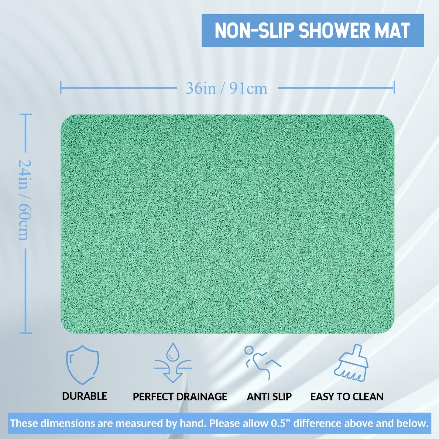 Hargiis Non Slip Bathtub Mat