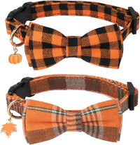 ADOGGYGO Adjustable Dog Bowtie Collar Red Green Plaid
