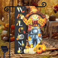 Halloween Lighted Garden Flag for Outside