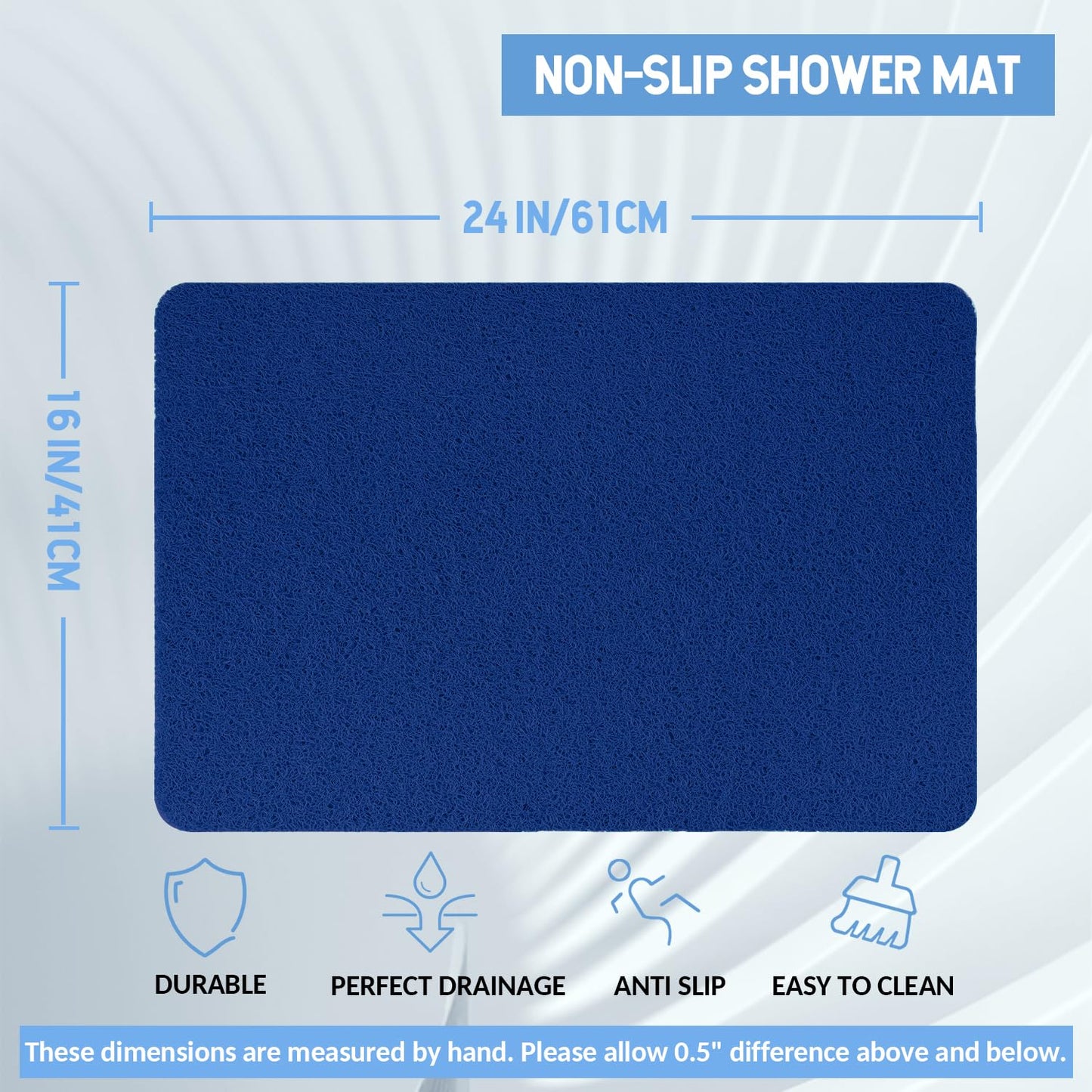 Hargiis Non Slip Bathtub Mat