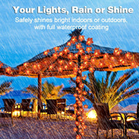 TURNMEON 2-Pack 20ft Maple Leaf LED String Lights