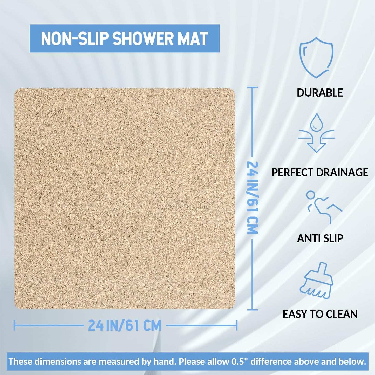 Hargiis Non Slip Bathtub Mat