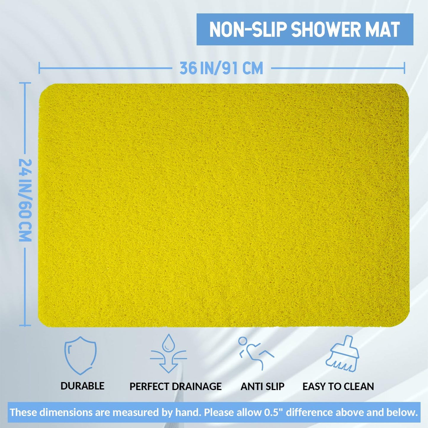 Hargiis Non Slip Bathtub Mat