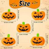 MALLMALL6 Halloween Catnip Toys – 5pcs Pumpkin Teething Set for Kittens & Cats