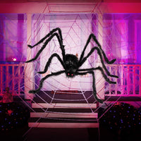 JOYIN 5ft Giant Halloween Spider – Large Black Spider for Outdoor Yard