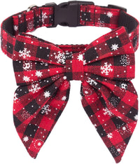 ADOGGYGO Adjustable Cotton Dog Bowtie Collar