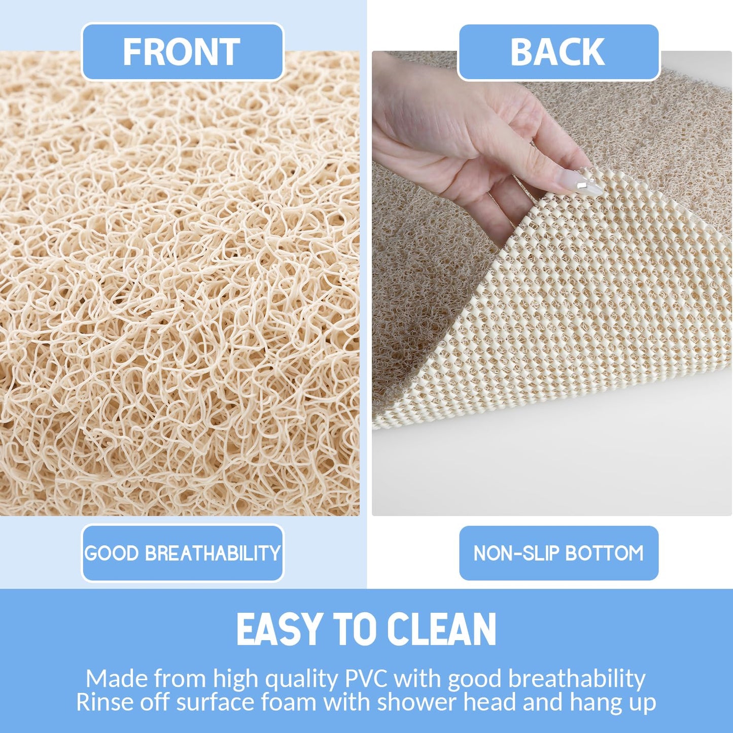Hargiis Non Slip Bathtub Mat