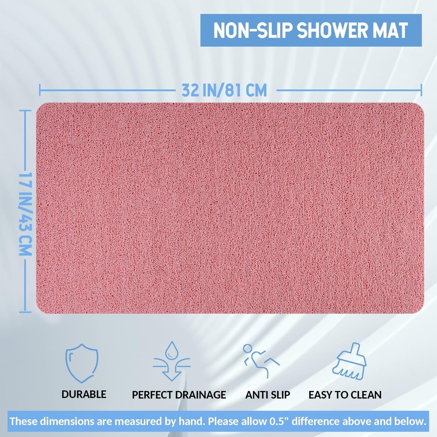 Hargiis Non Slip Bathtub Mat