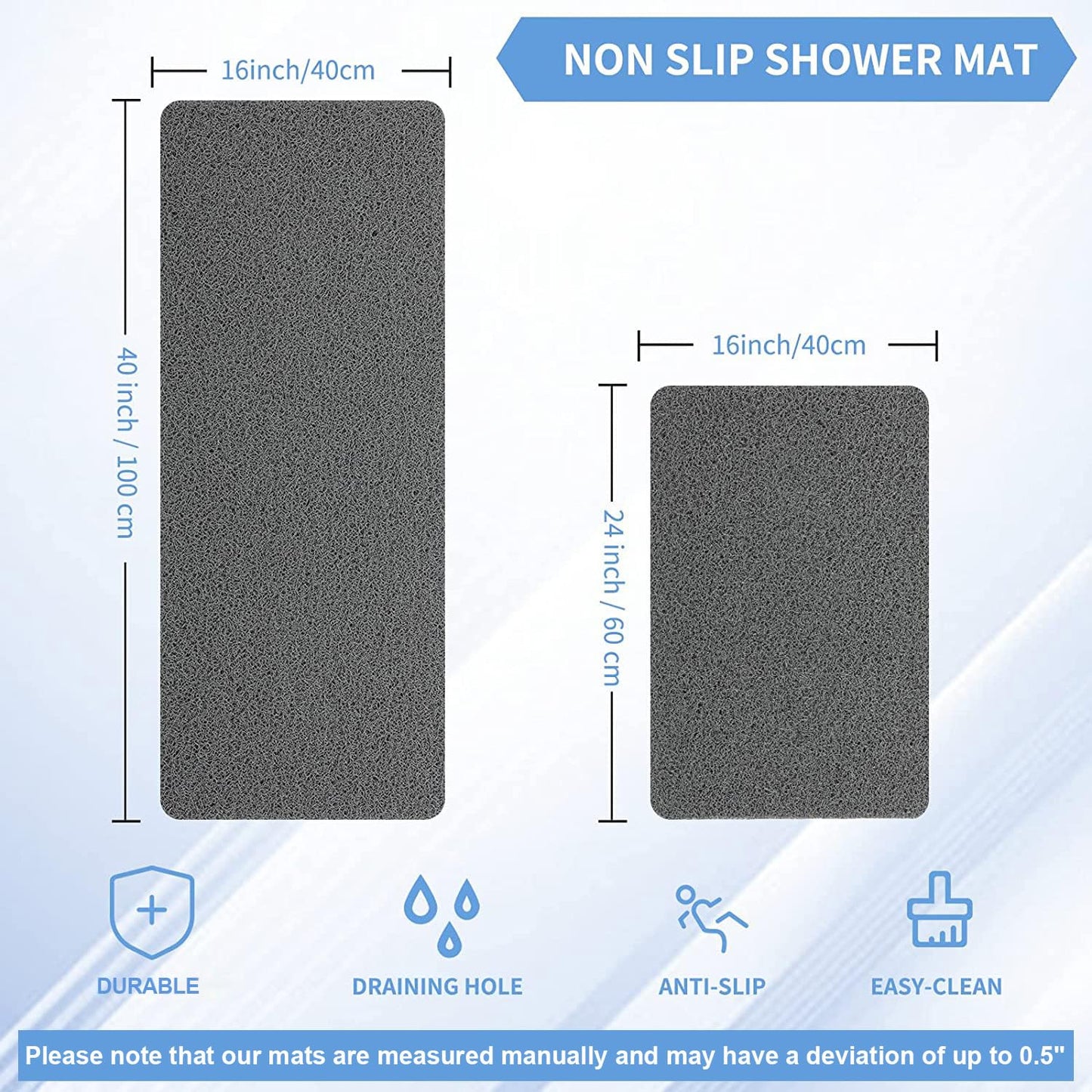 Hargiis Non Slip Bathtub Mat
