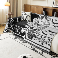 EVENHUG Halloween Reversible Sofa Cover