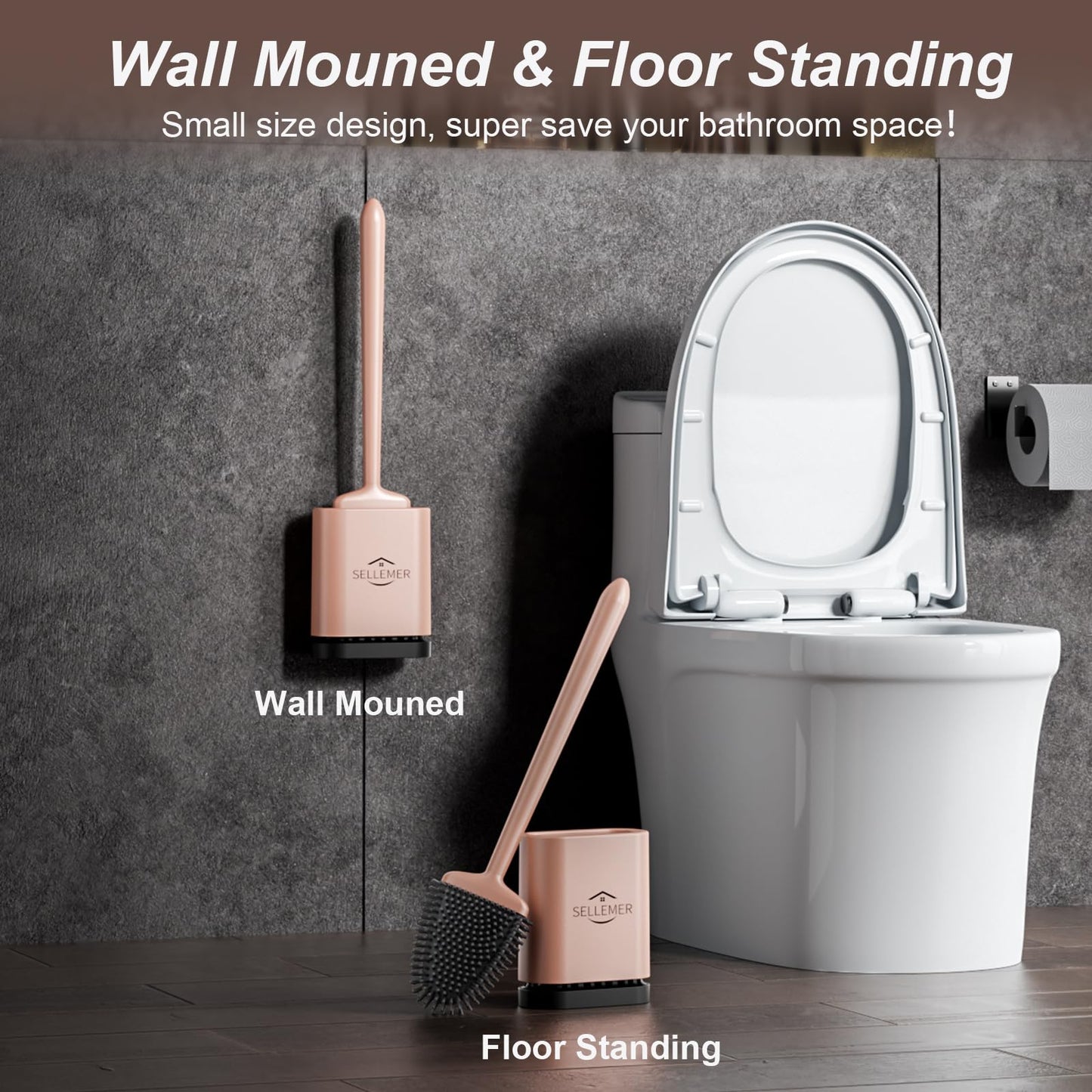 Sellemer Toilet Brush and Holder Set
