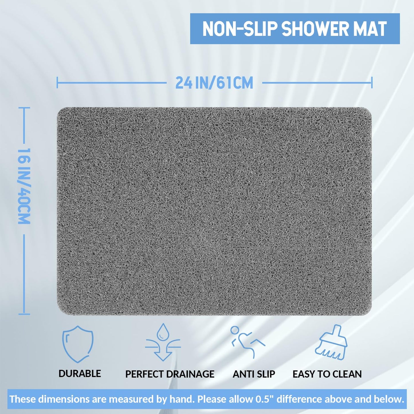 Hargiis Non Slip Bathtub Mat