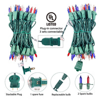Minetom 25FT Halloween Purple String Lights