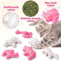 MALLMALL6 Halloween Catnip Toys – 5pcs Pumpkin Teething Set for Kittens & Cats