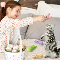 MALLMALL6 Halloween Catnip Toys – 5pcs Pumpkin Teething Set for Kittens & Cats