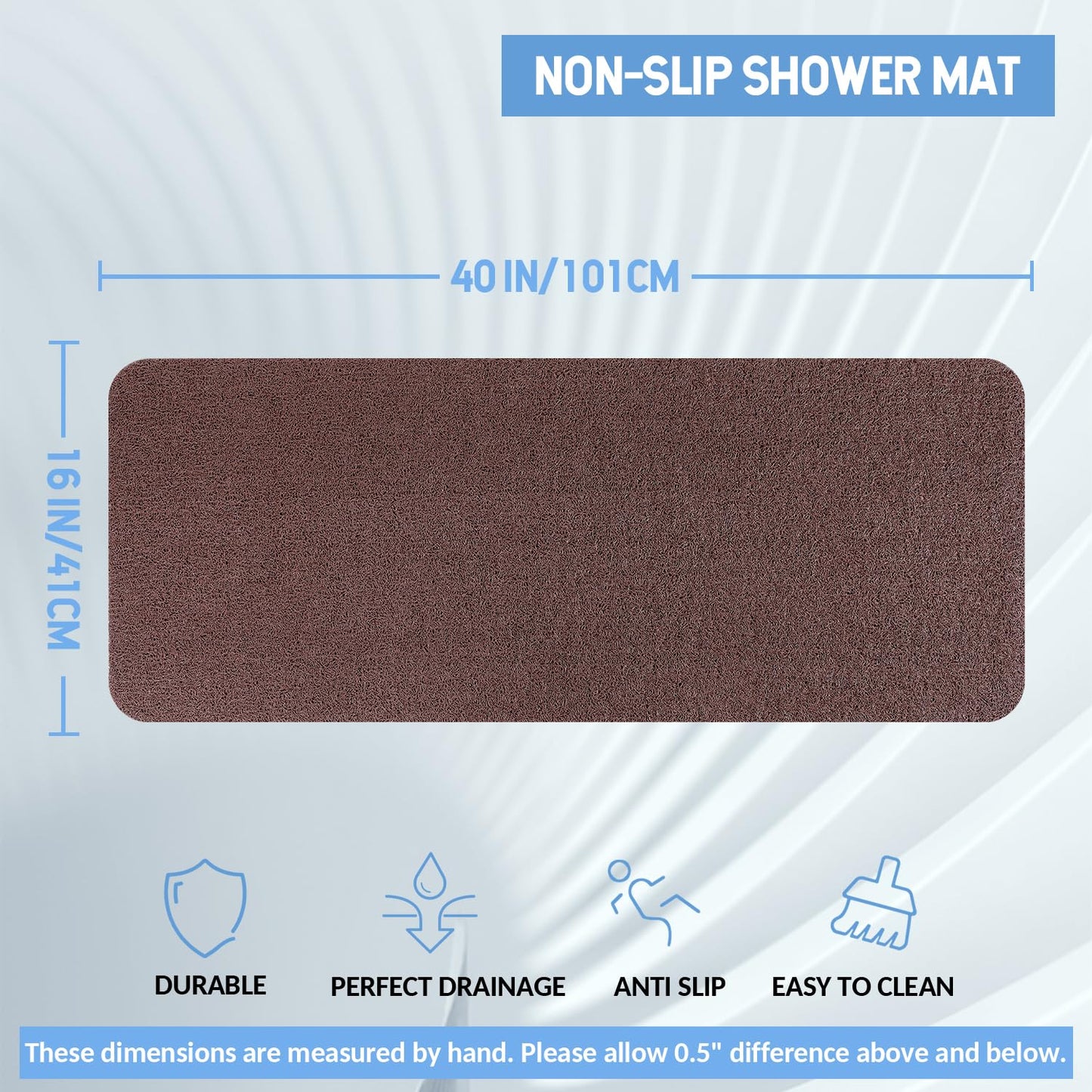 Hargiis Non Slip Bathtub Mat