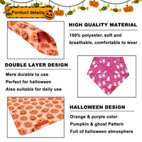 ADOGGYGO Halloween Dog Bandana