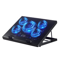 Kootek Laptop Cooling Pad, Laptop Cooler with 5 Quiet Fans for 12"-17"