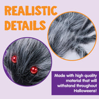 JOYIN 5ft Giant Halloween Spider – Large Black Spider for Outdoor Yard