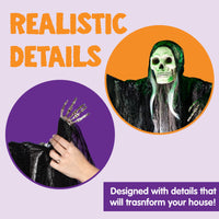 JOYIN 3-Pack Hanging Skeleton Ghosts