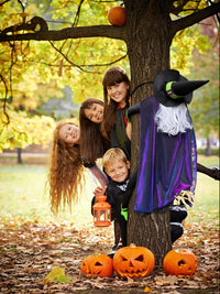 POPGIFTU 64" Large Crashing Witch into Tree Halloween Outdoor Decoration