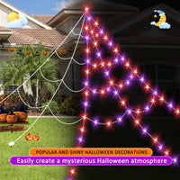 550 LED Halloween Spider Web Lights
