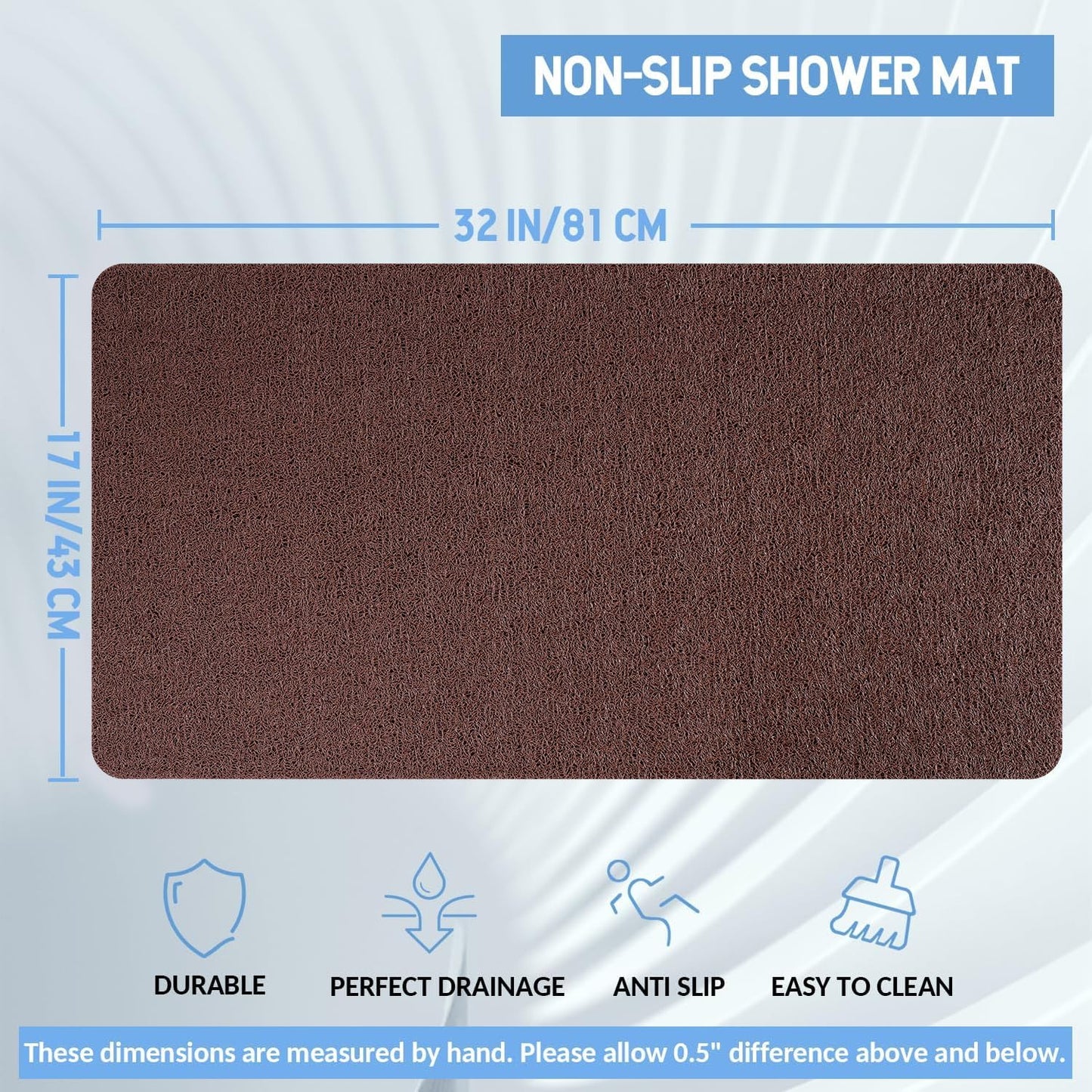 Hargiis Non Slip Bathtub Mat