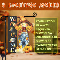 Halloween Lighted Garden Flag for Outside