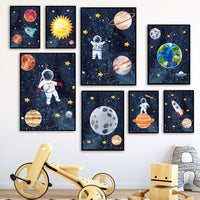 GalacticExplorer™  |  Canvas Astronaut Wall Art Painting