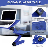 RAINBEAN Laptop Desk with 2 CPU Cooling USB Fans