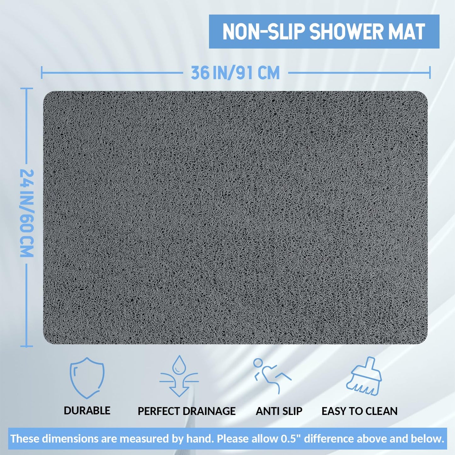Hargiis Non Slip Bathtub Mat