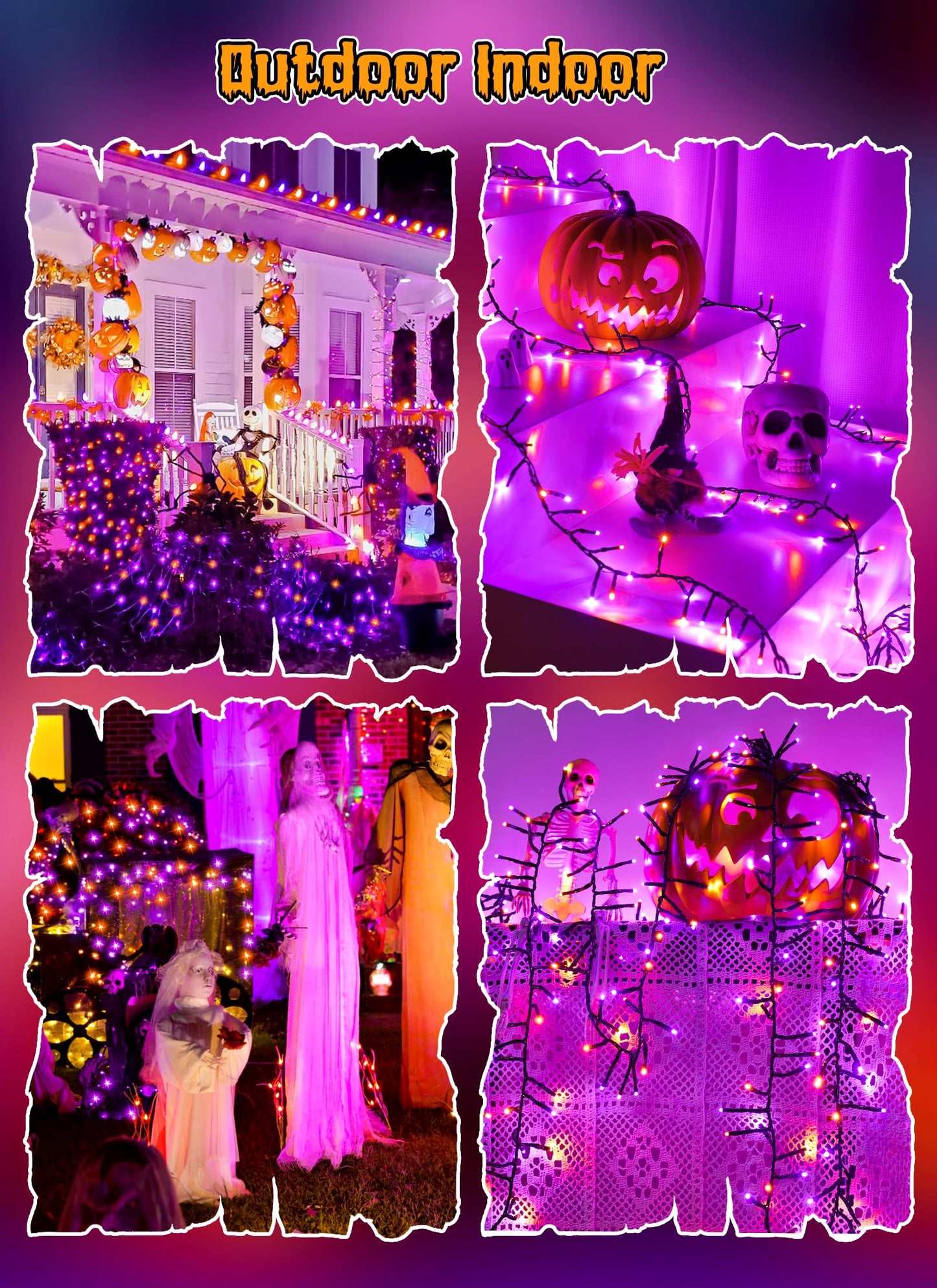 Brightown Battery Operated Halloween Lights Outdoor