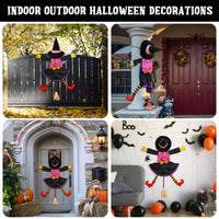 POPGIFTU 64" Large Crashing Witch into Tree Halloween Outdoor Decoration