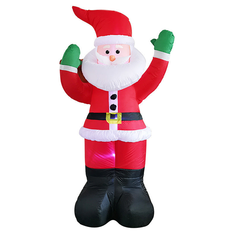 Christmas Inflatable LED Lights Glowing Santa