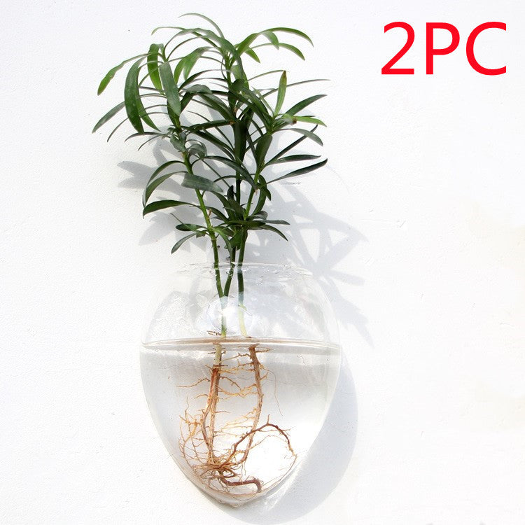 Fashion Wall Hanging Glass Flower Vase